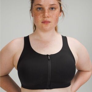 lululemon Run Enlite Front-Zip Bra High Support 34F